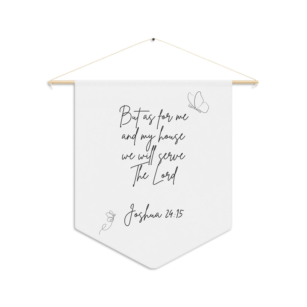 Inspirational Wall Pennant, Joshua 24:15