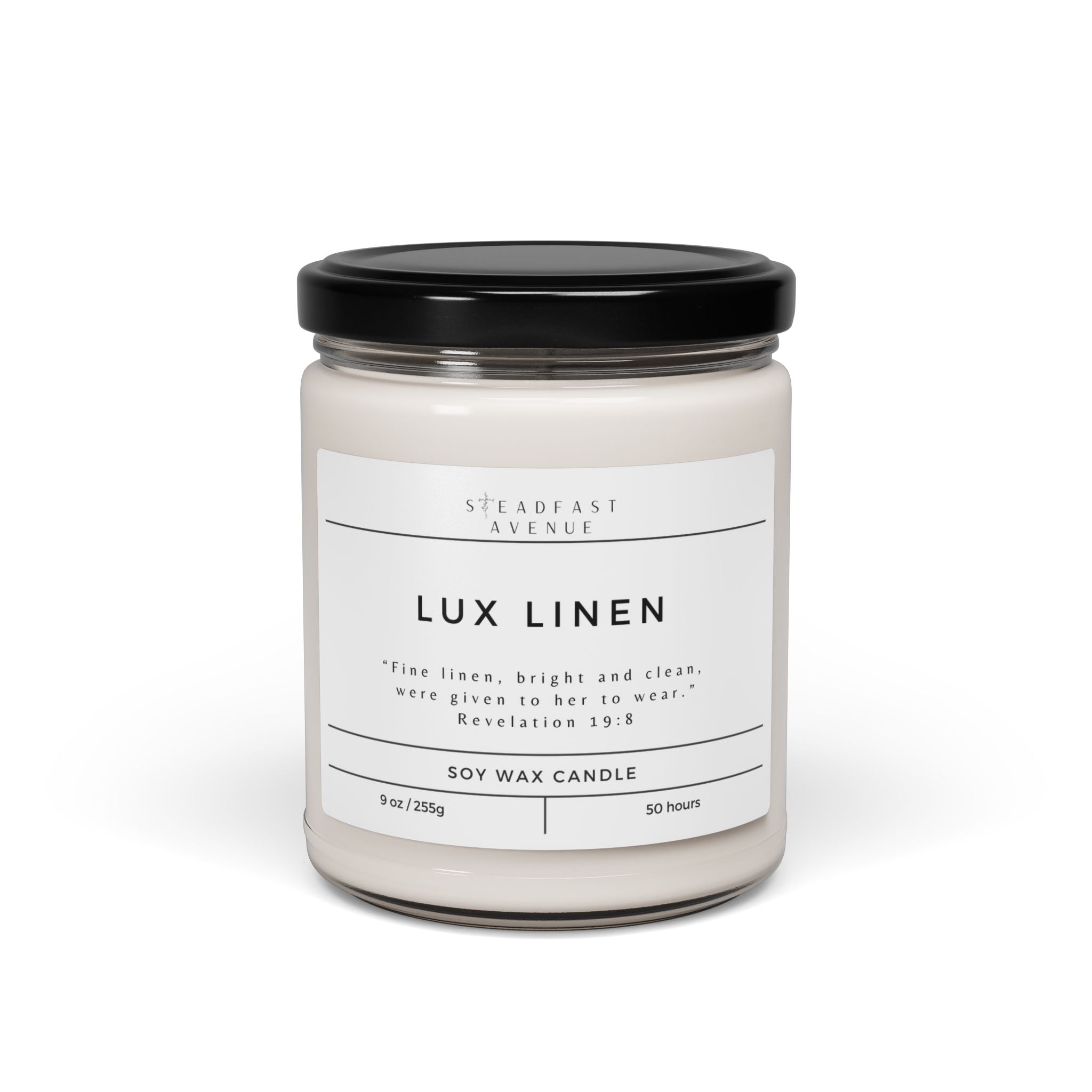 Scented Soy Candle Lux Linen
