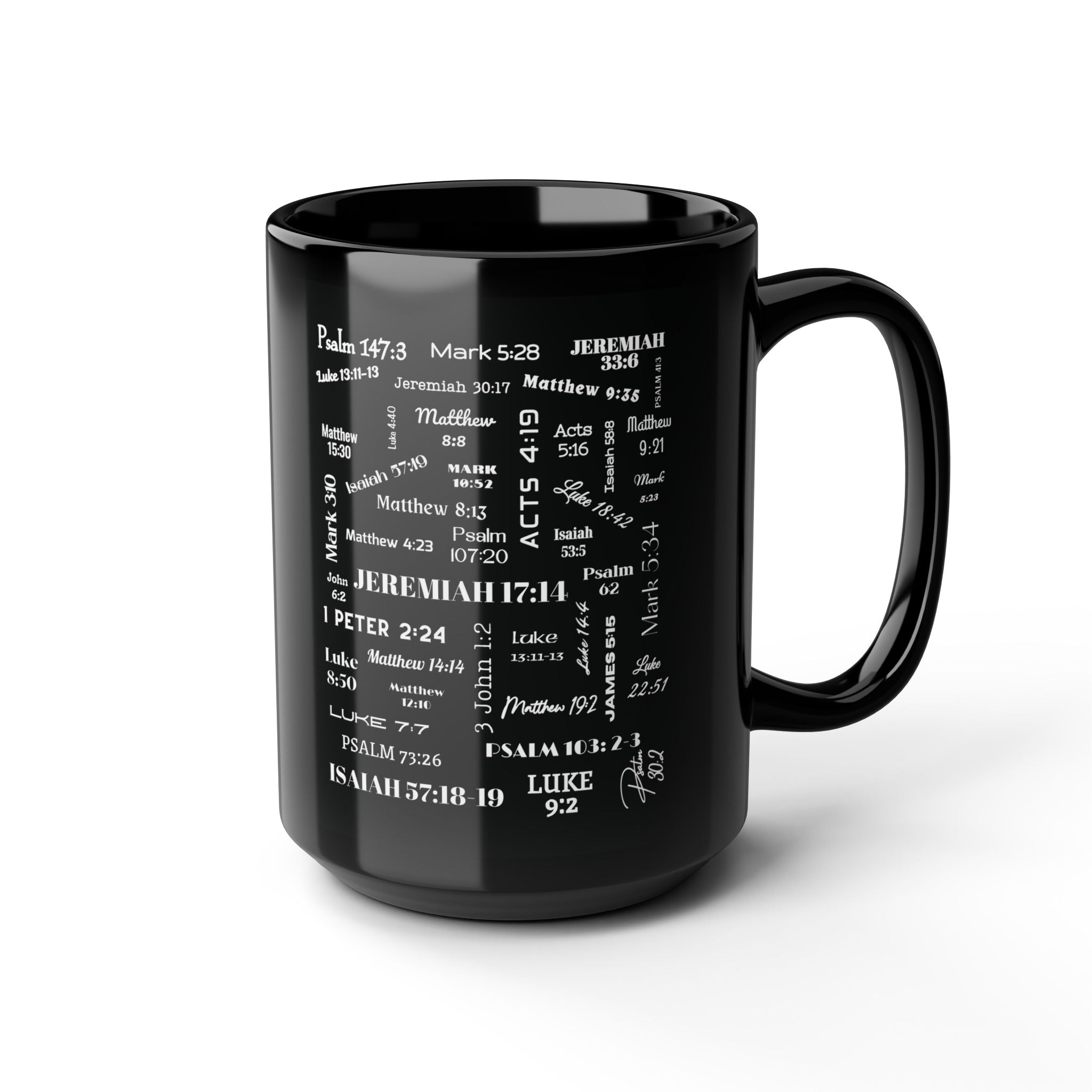Healing Bible Verses Coffee Mug, 15oz
