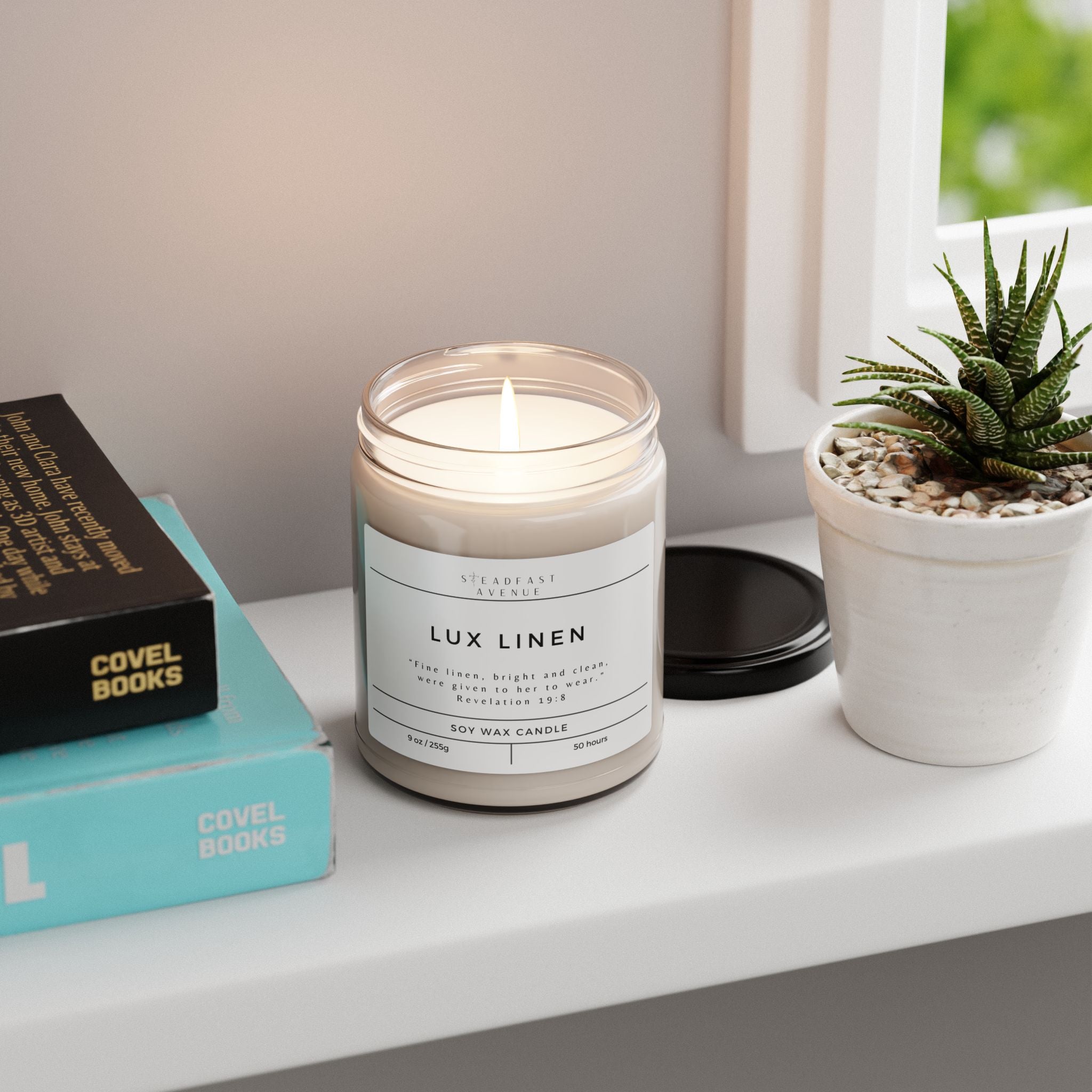 Scented Soy Candle Lux Linen