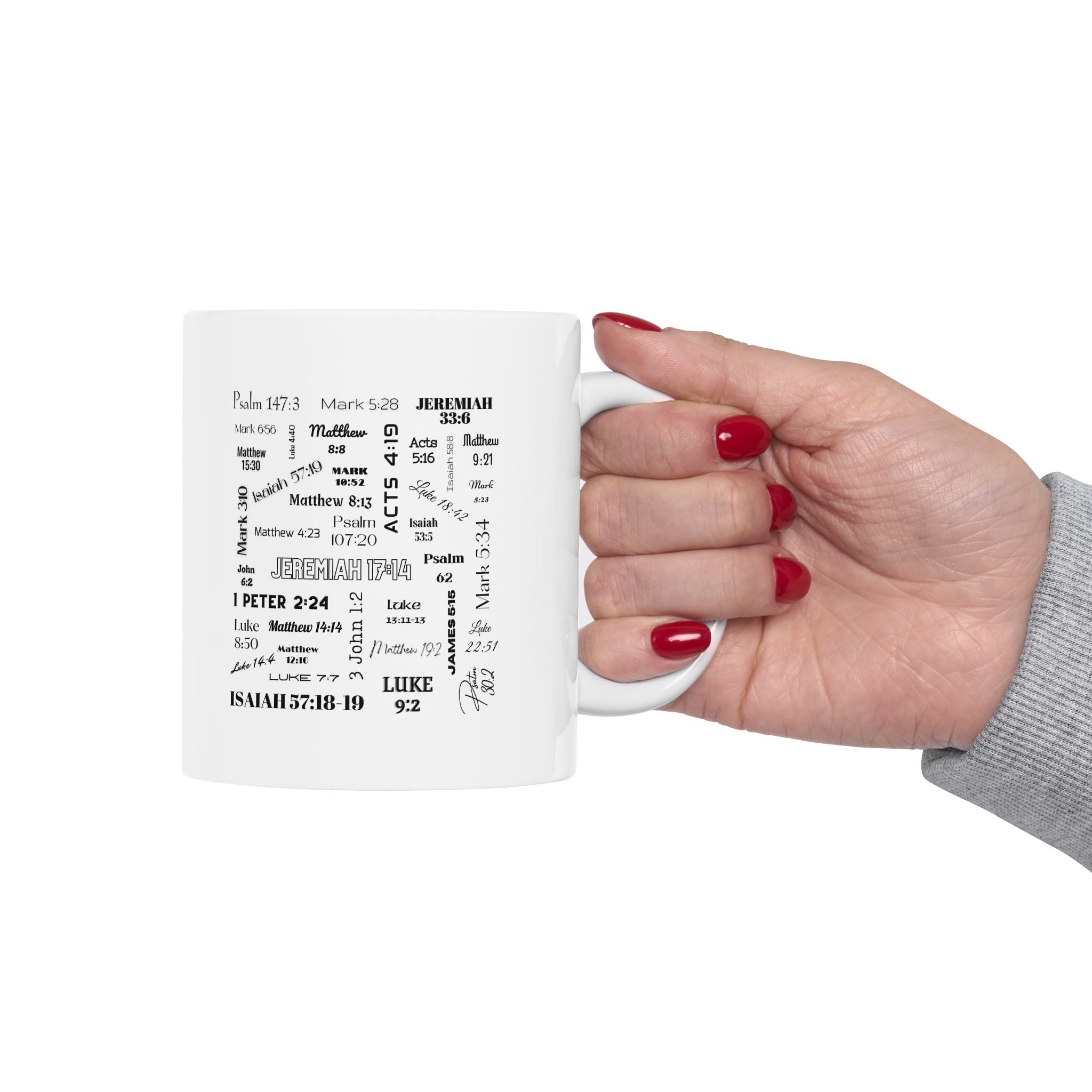 Healing Bible Verses Coffee Mug, 11 oz