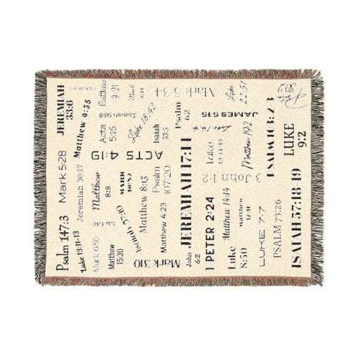 Healing Bible Verses Blanket - 100% Cotton