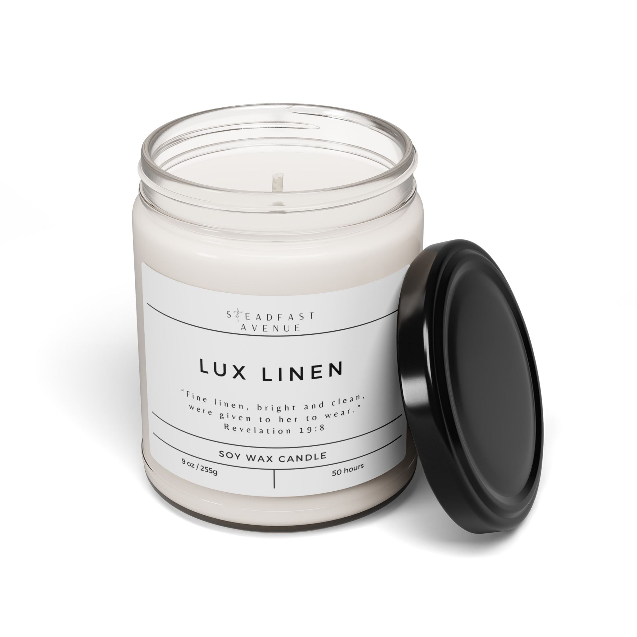 Scented Soy Candle Lux Linen