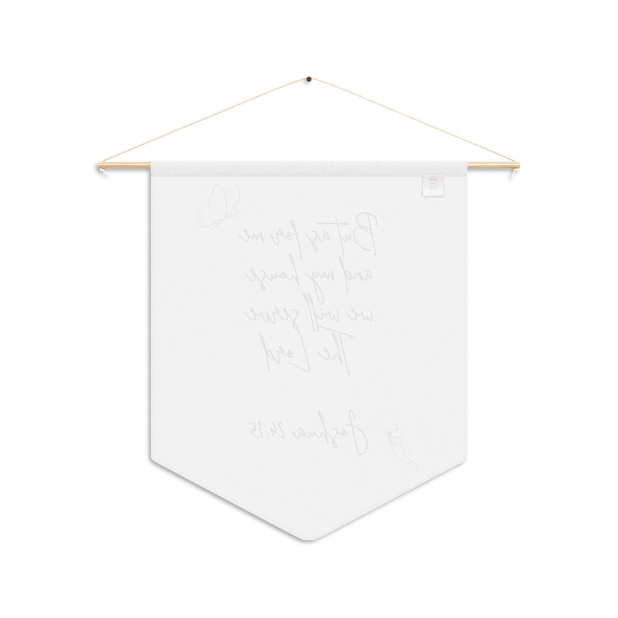Inspirational Wall Pennant, Joshua 24:15