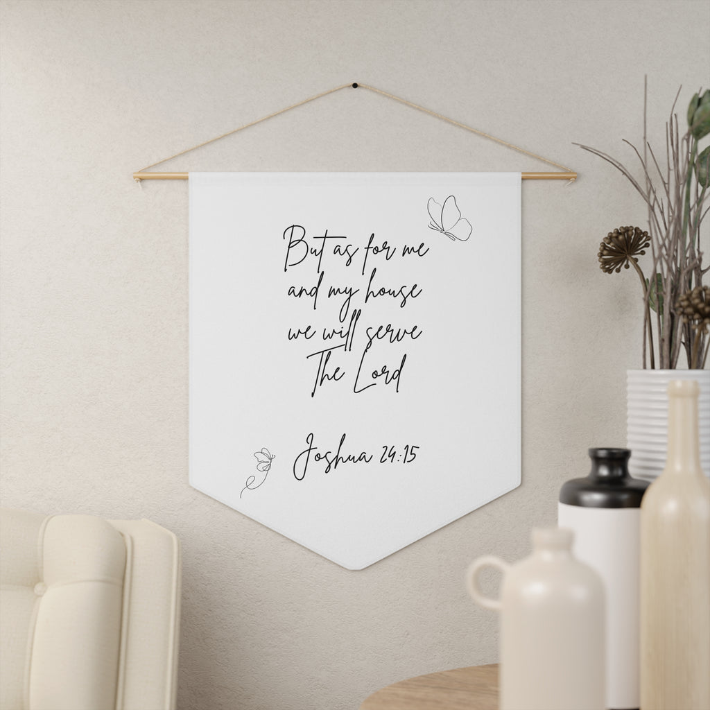 Inspirational Wall Pennant, Joshua 24:15