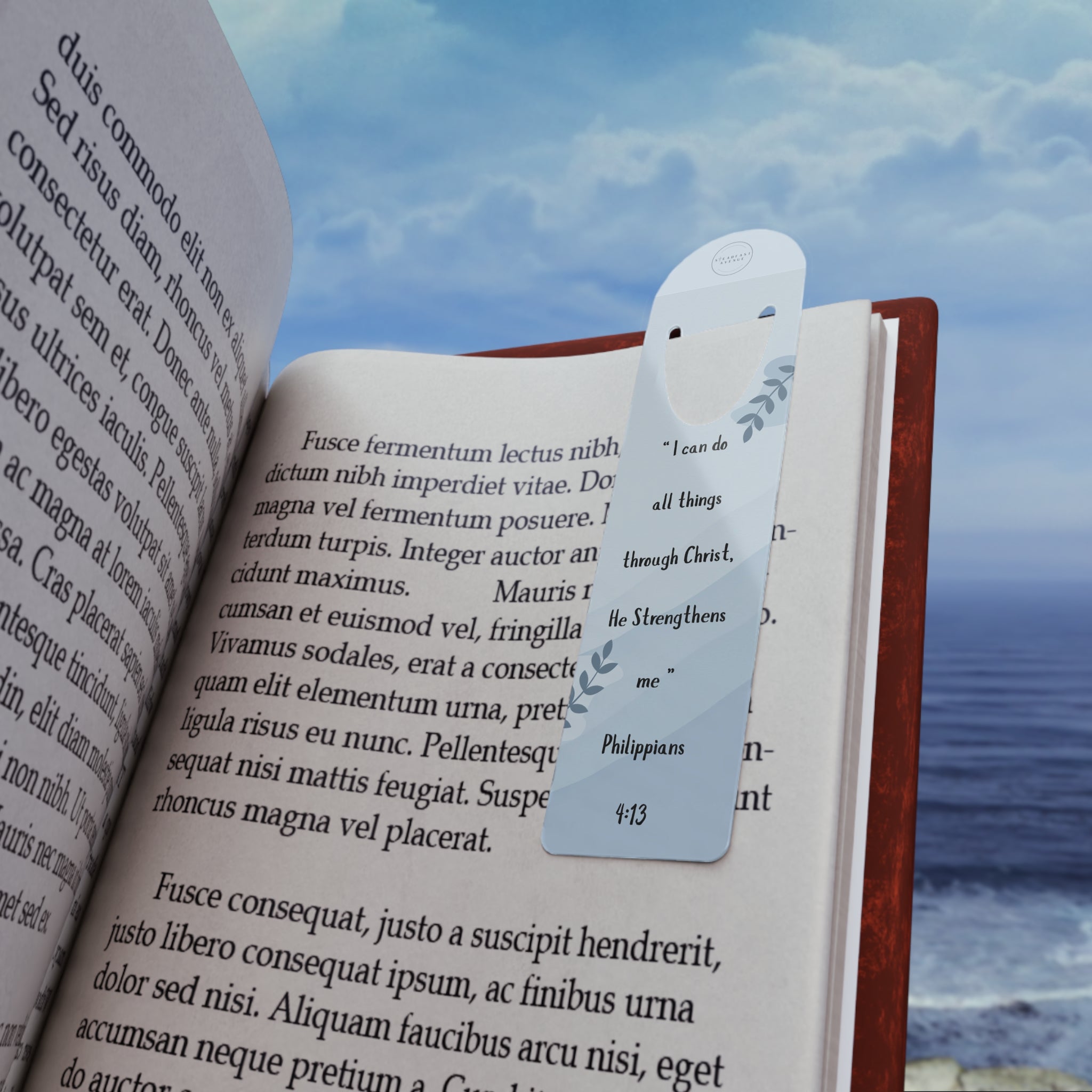 Inspirational Bookmark - Philippians 4:13