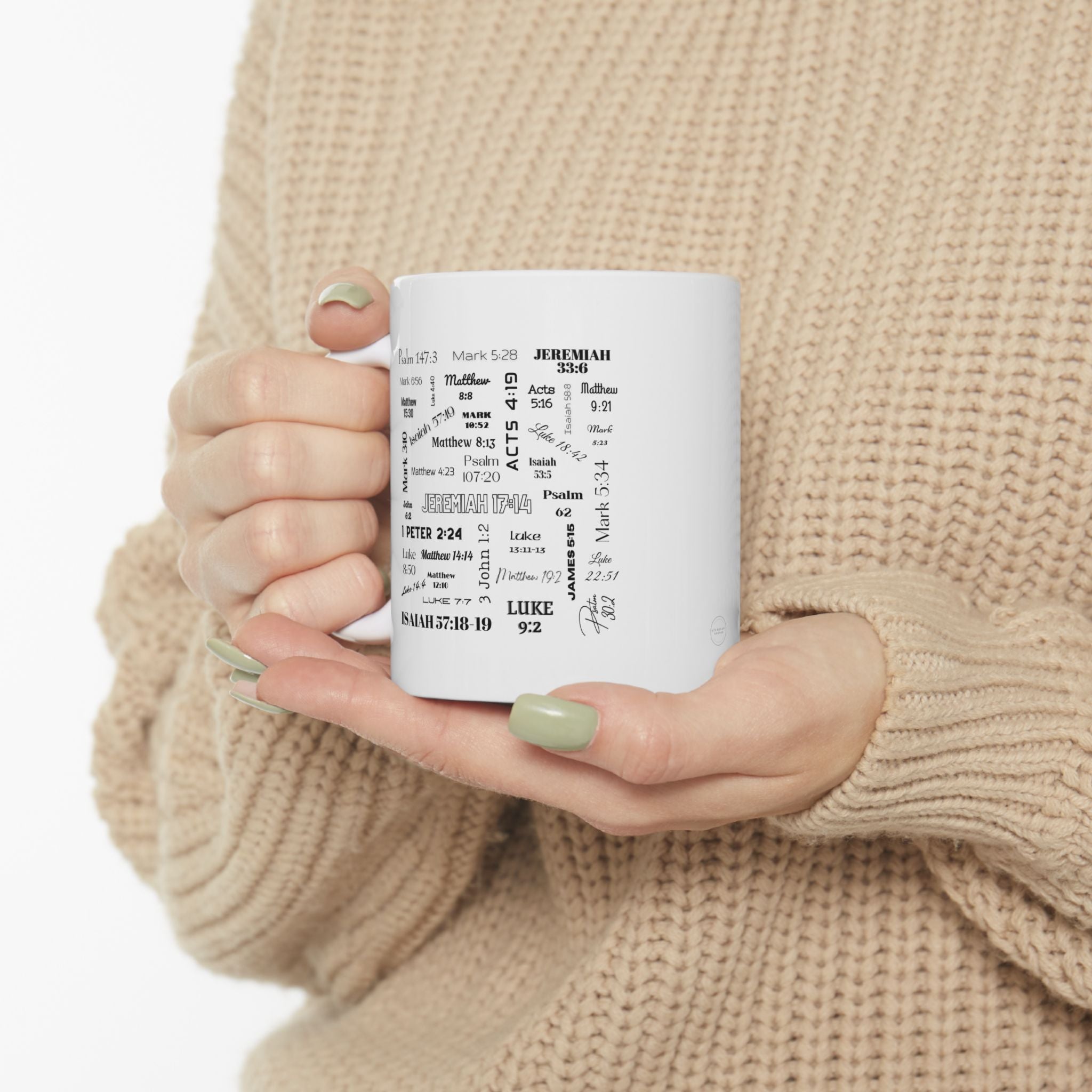 Healing Bible Verses Coffee Mug, 11 oz