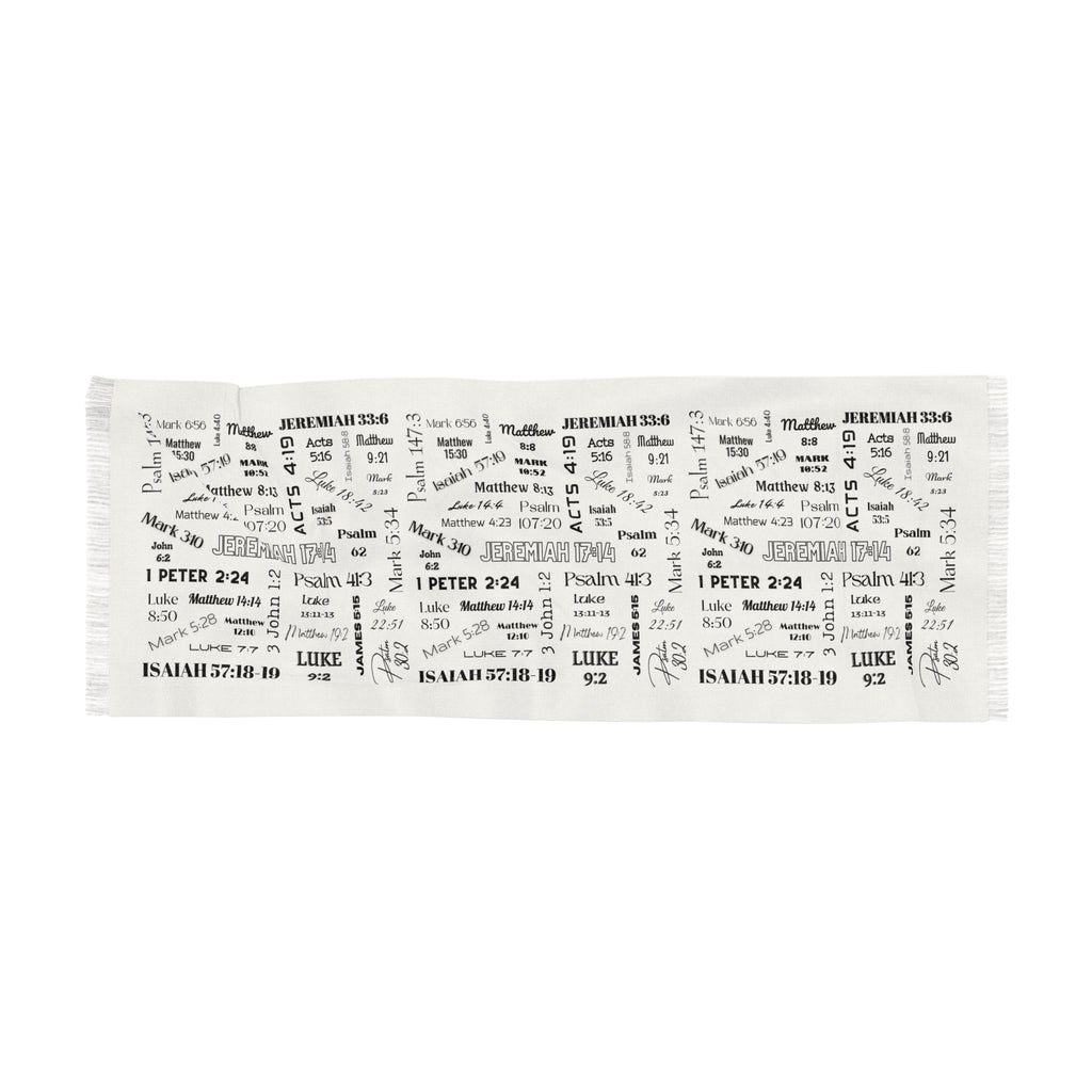 Healing Scriptures Light Scarf — Patterned Wrap