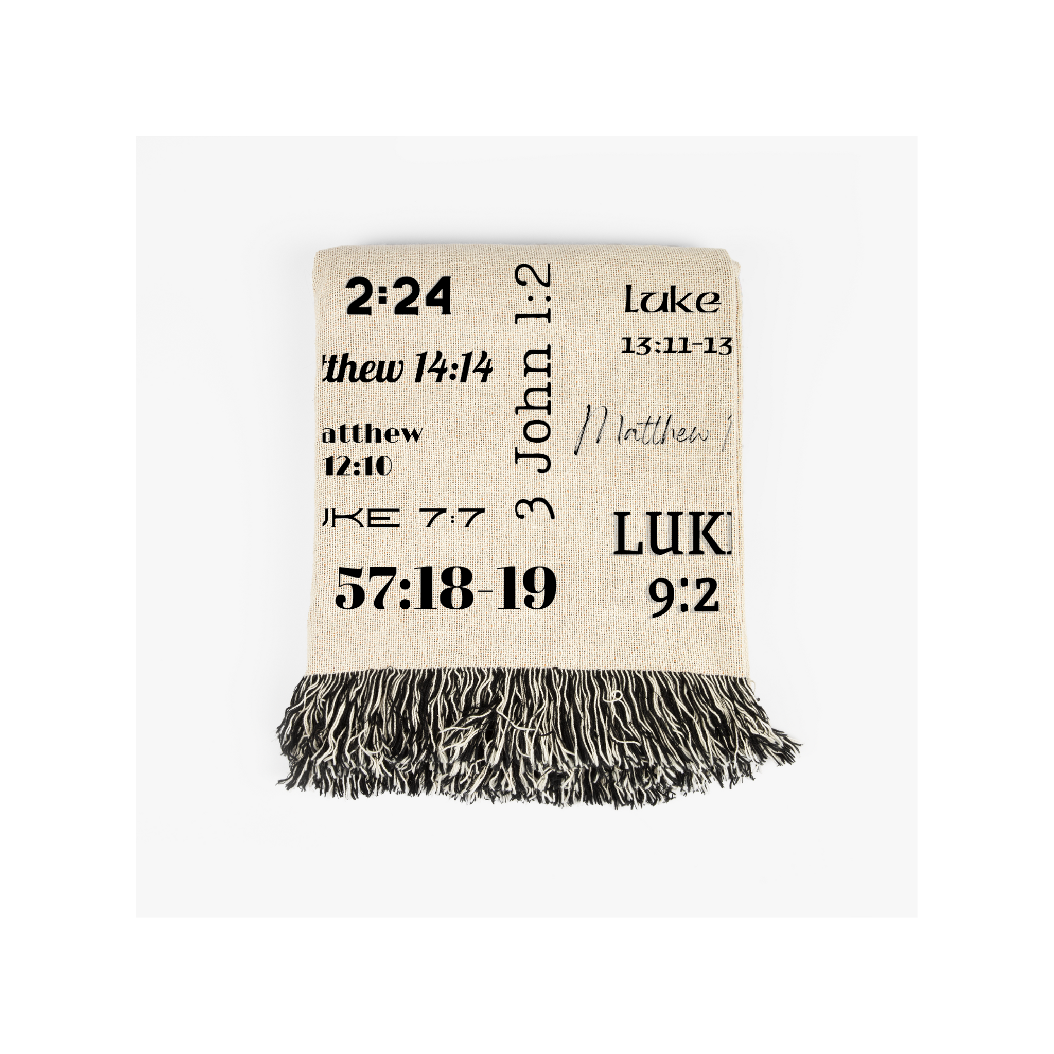 Healing Bible Verses Blanket - 100% Cotton