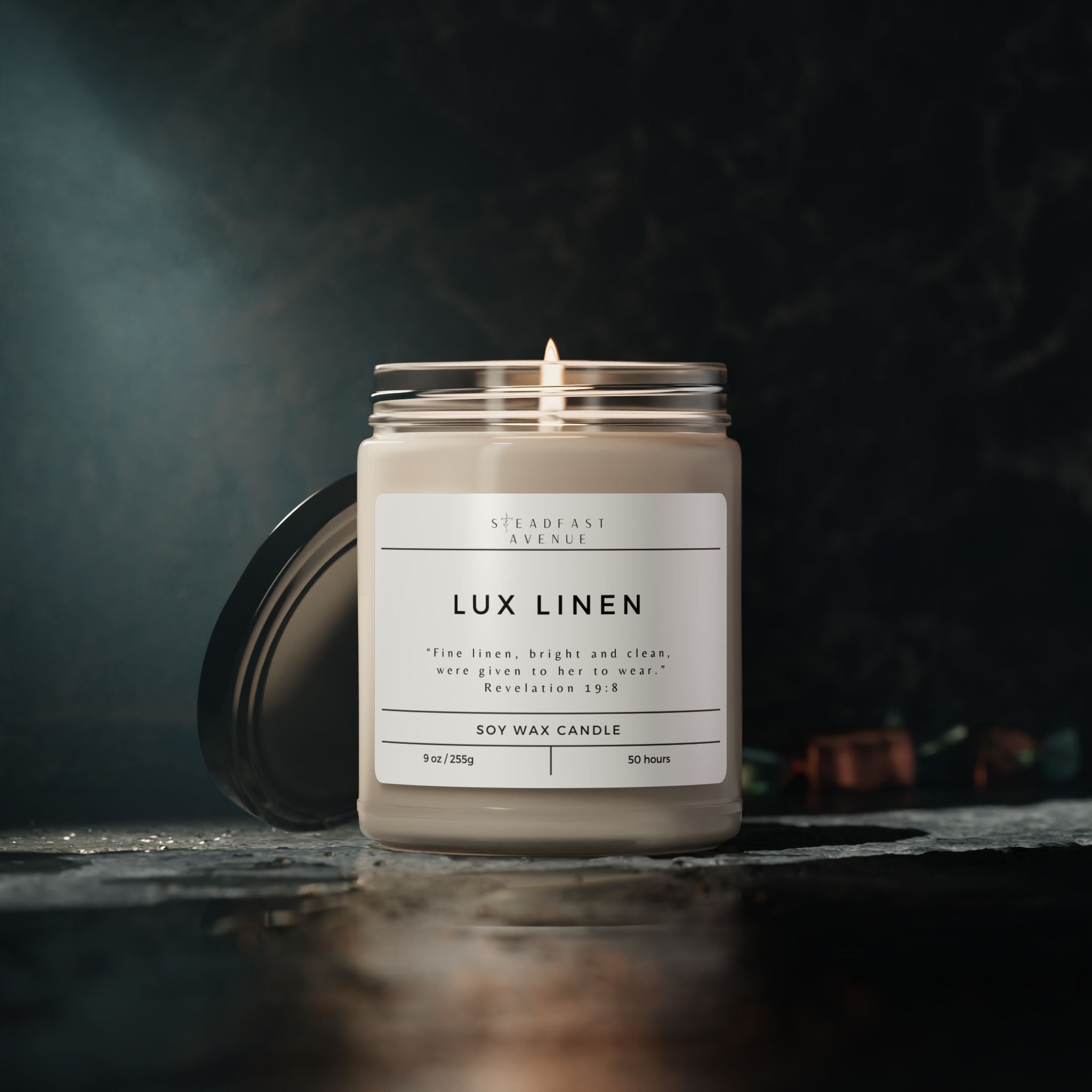 Scented Soy Candle Lux Linen