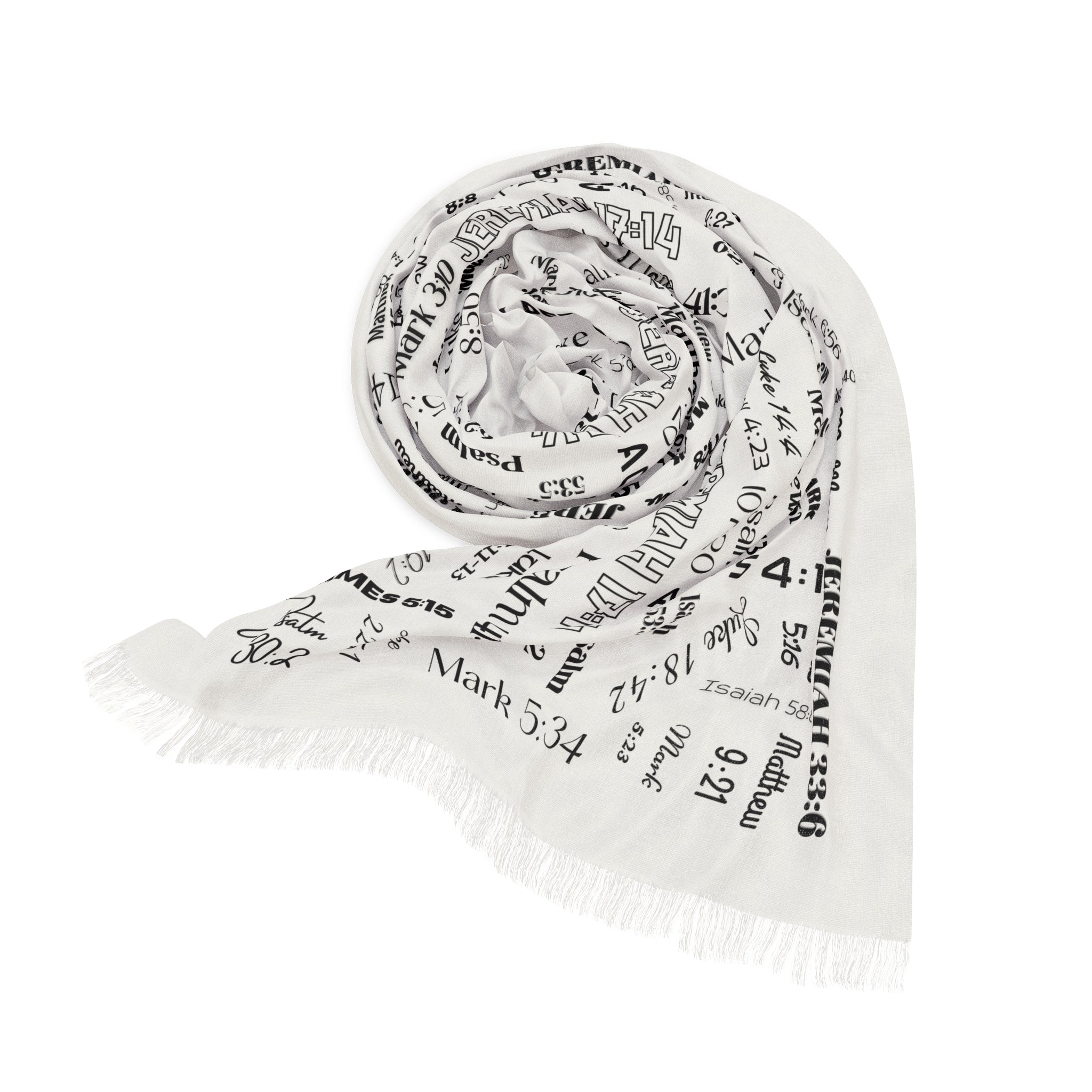 Healing Scriptures Light Scarf — Patterned Wrap