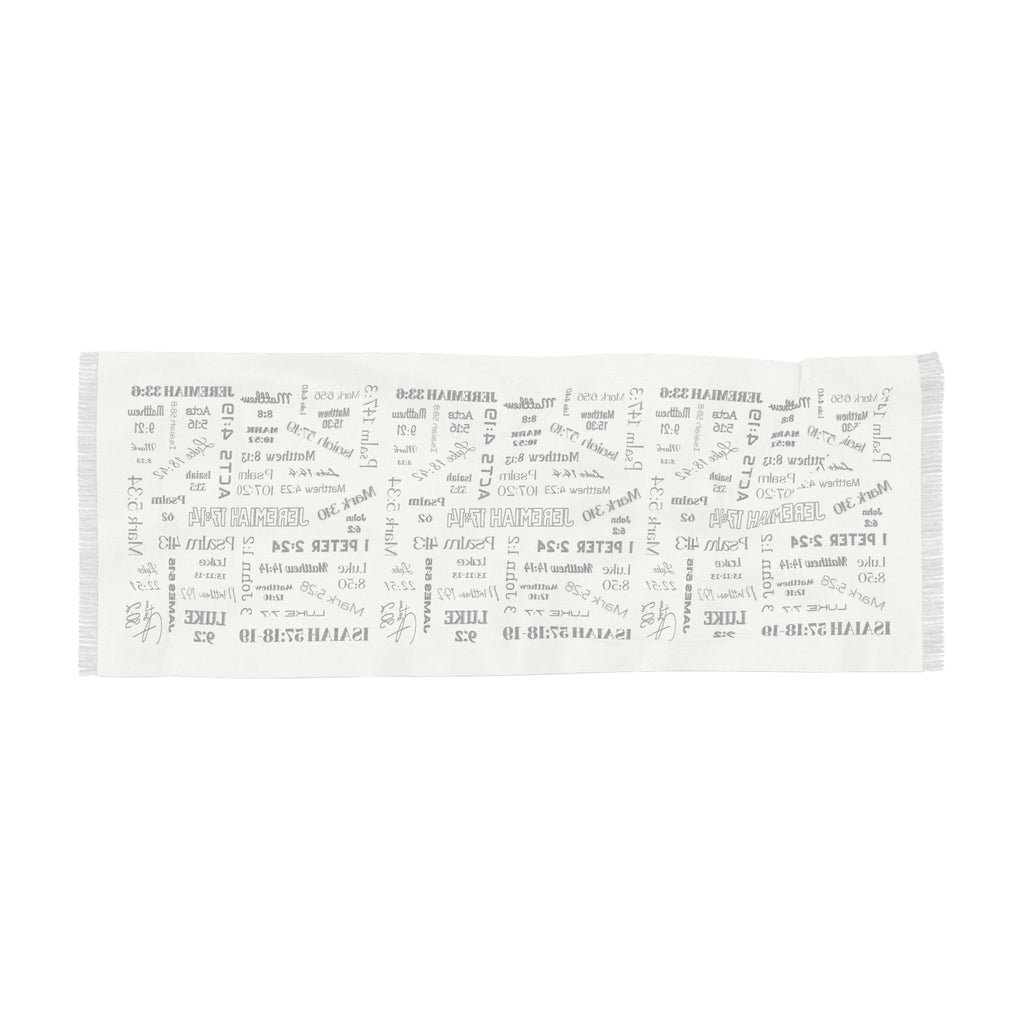 Healing Scriptures Light Scarf — Patterned Wrap