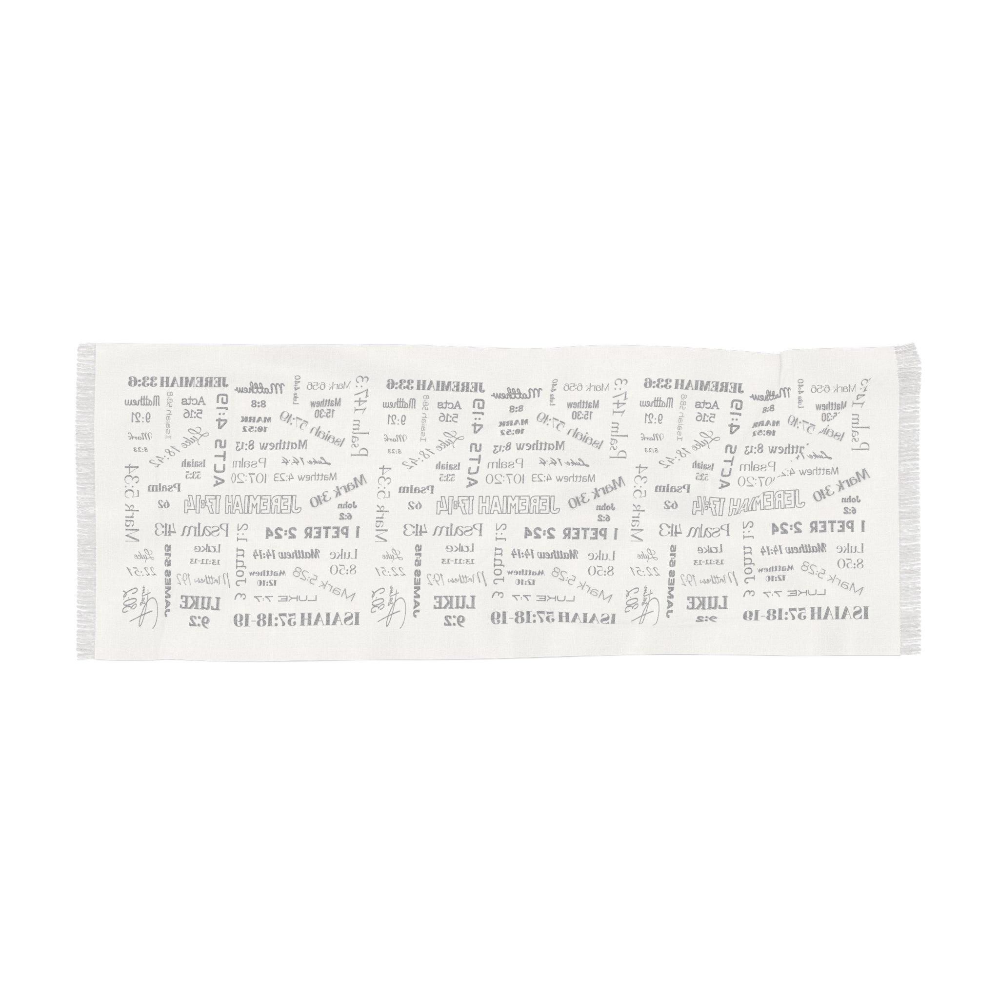 Healing Scriptures Light Scarf — Patterned Wrap